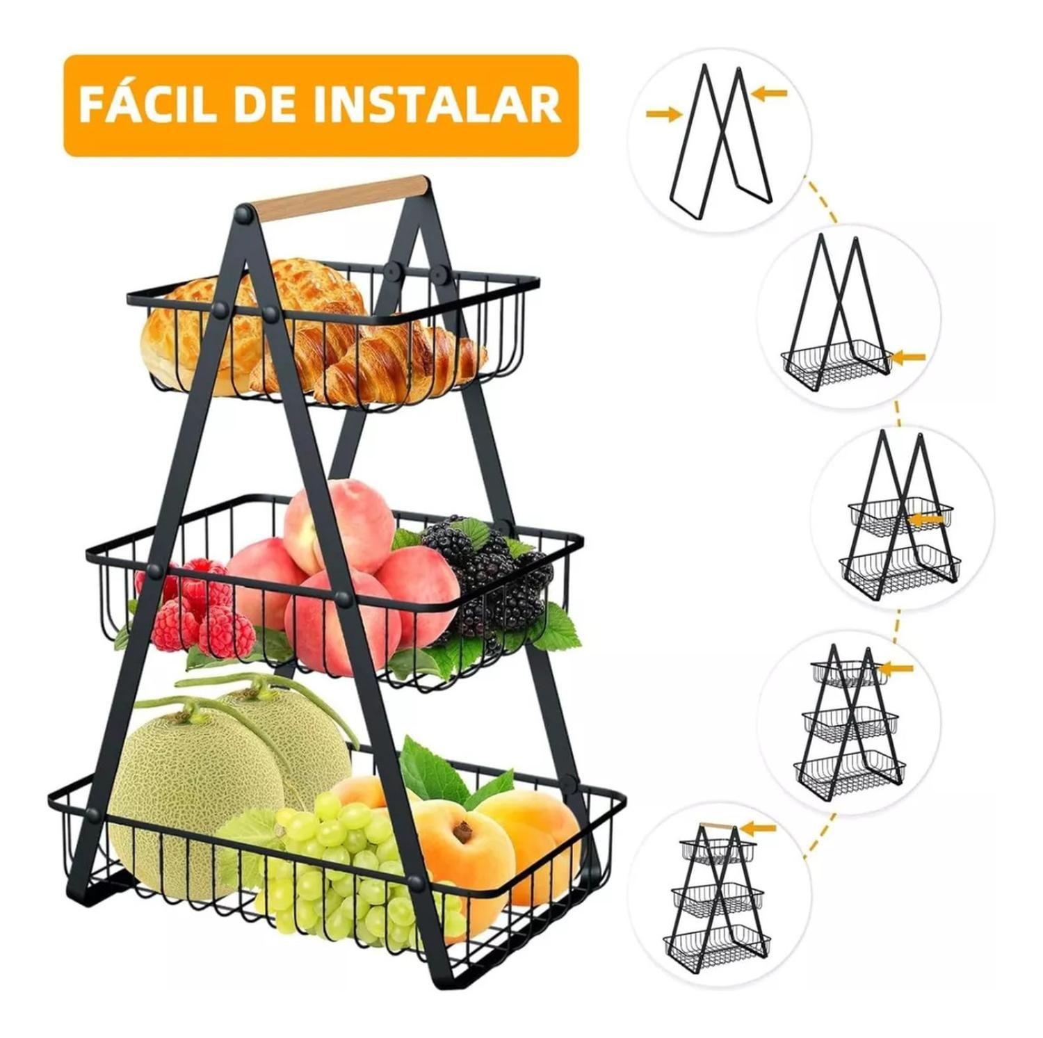 Estante Organizador Verduras Frutas Cocina Multiuso-3