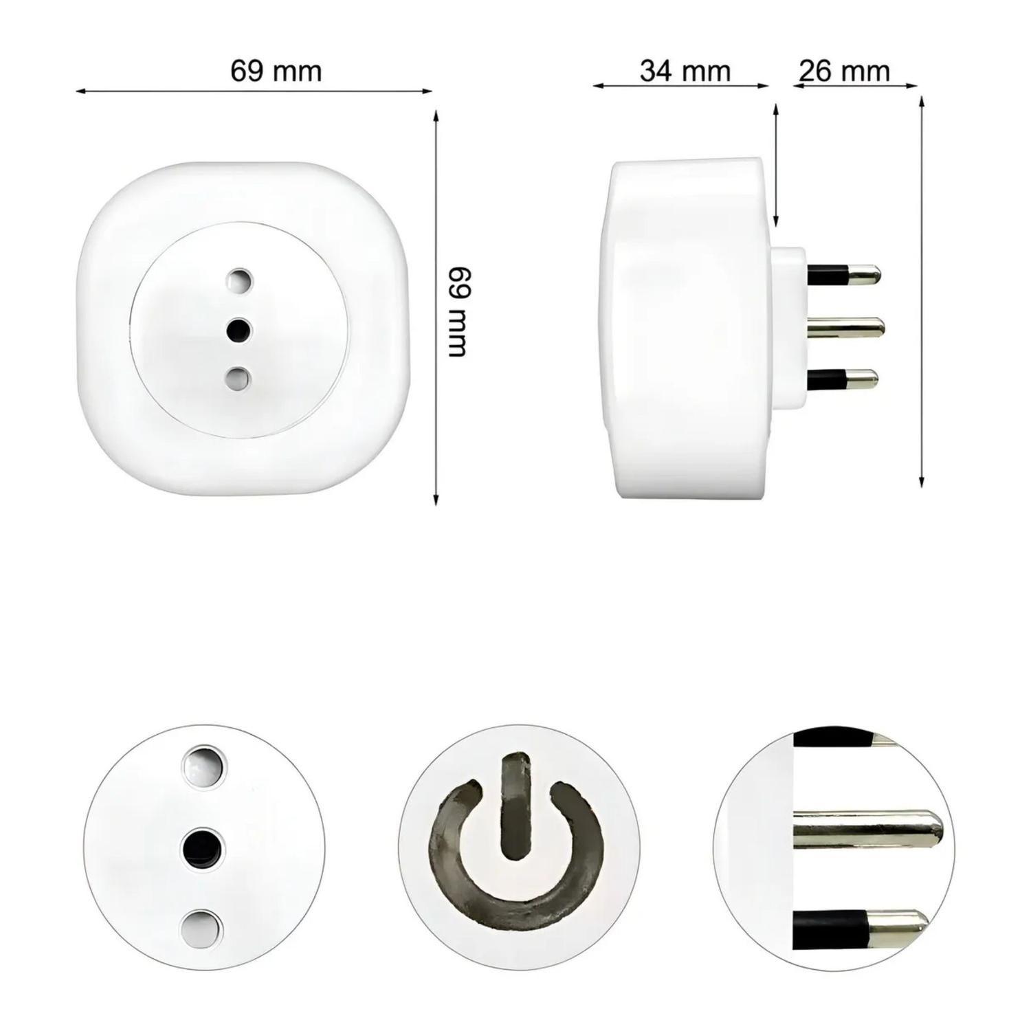 Enchufe Inteligente Wifi Alexa Domotica Blanco-3