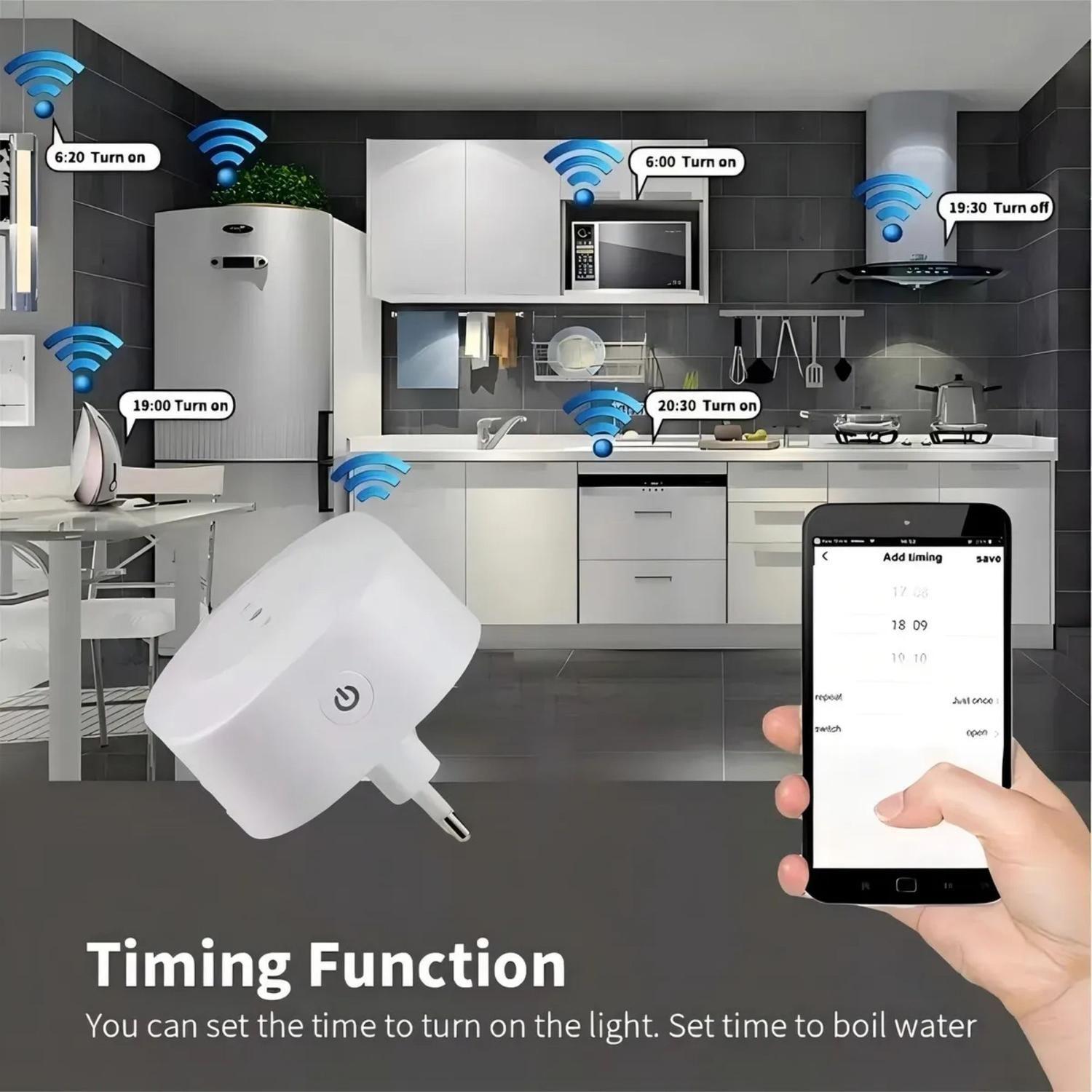 Enchufe Inteligente Wifi Alexa Domotica Blanco-5