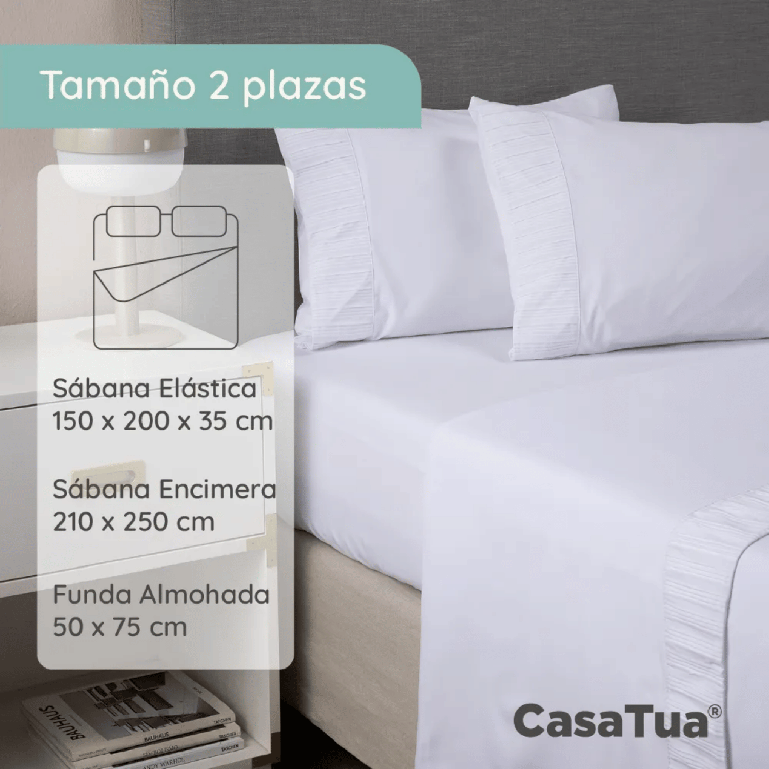 Sabanas Hotel Super King Plaza + Funda Almohada-2