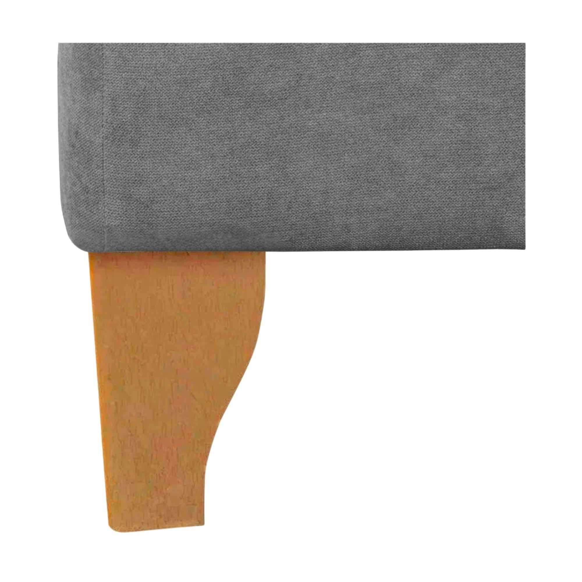 Base Dividida Cama Europea 2 Plazas 150x190 CM Gris Lino-3