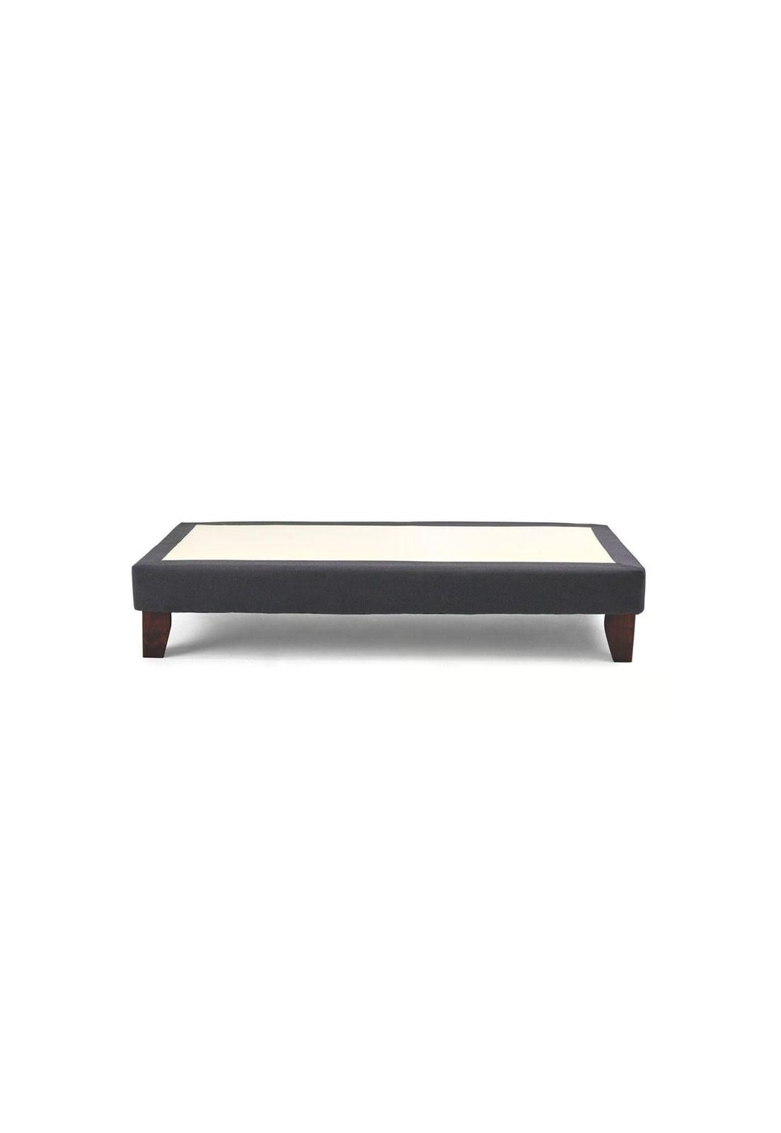 Base Cama Europea 1 Plaza 90x190 CM Gris  Lino-2