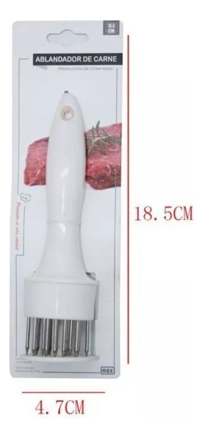 Aplastador Todo Tipo Carne Acero Inoxidable 18x5x5 CM-2