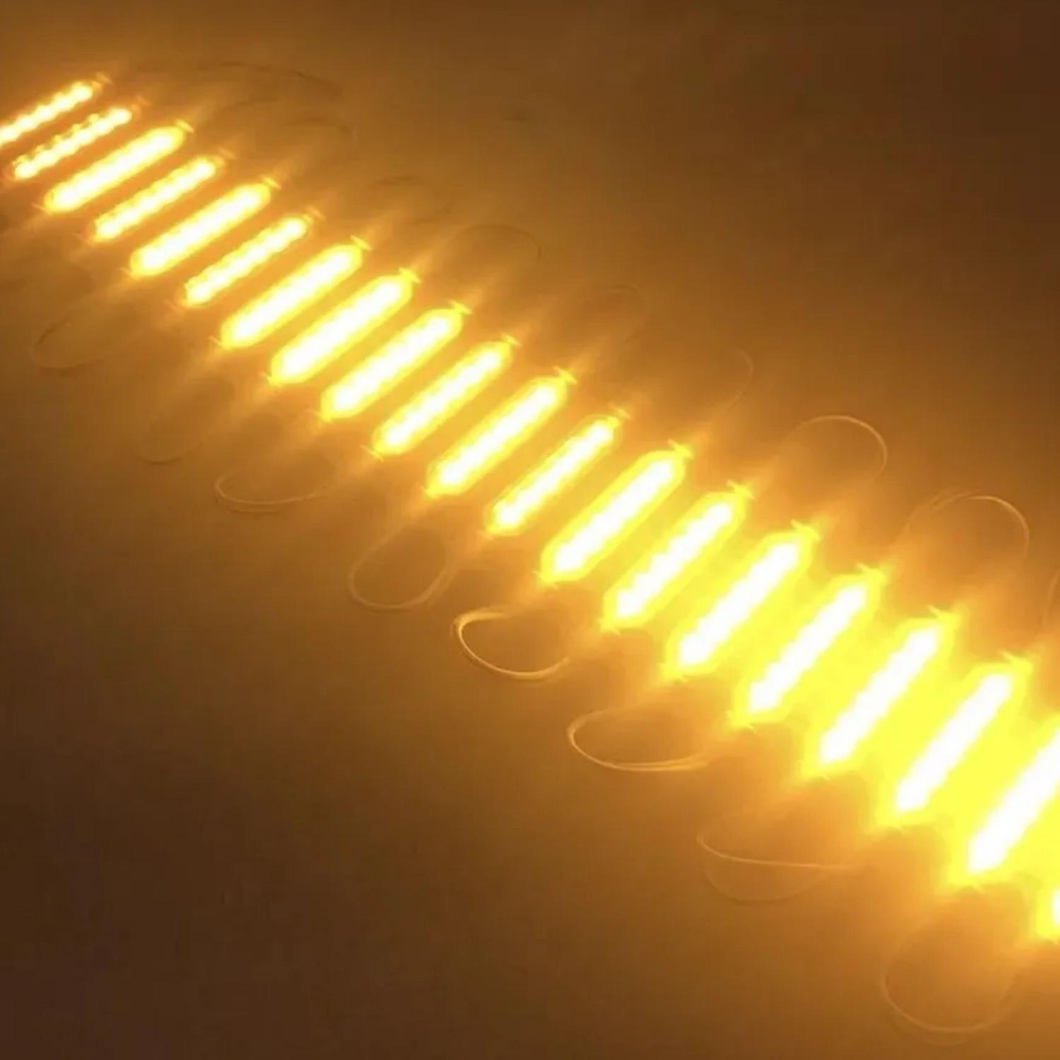 Tira Placa Luz Amarilla LED Adhesiva 3 MTS 1,5 Watt-4