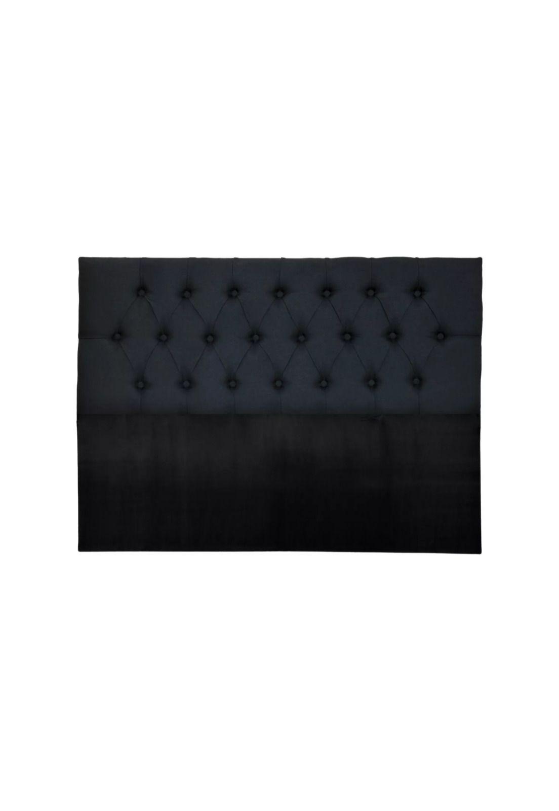Respaldo 2 Plazas Piso Capitone Premium 150x140 CM Negro Lino-0