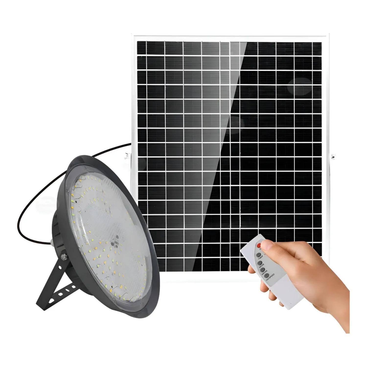 Foco Reflector Solar LED Interior Exterior Luz Fria 100 Watt-2