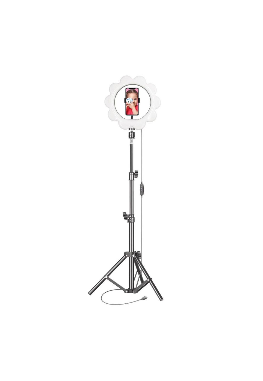 Aro Luz Diseño Flor 12 Streaming Make Up 26 CM-1