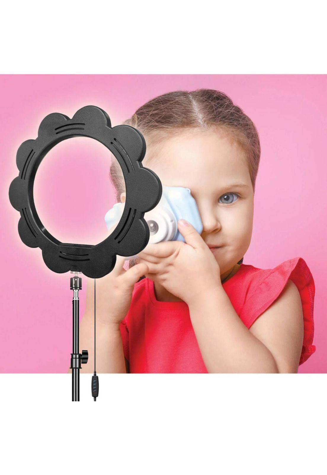 Aro Luz Diseño Flor 12 Streaming Make Up 26 CM-4