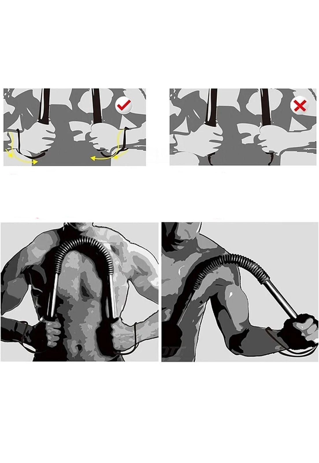 Barra Torsión Deportiva Ejercicios Brazo Fitness 40 KG-5