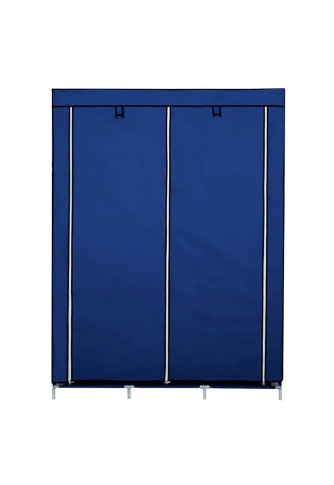 Closet Organizador Armable Tela Azul 3 Cuerpos 130x45x175 CM-2