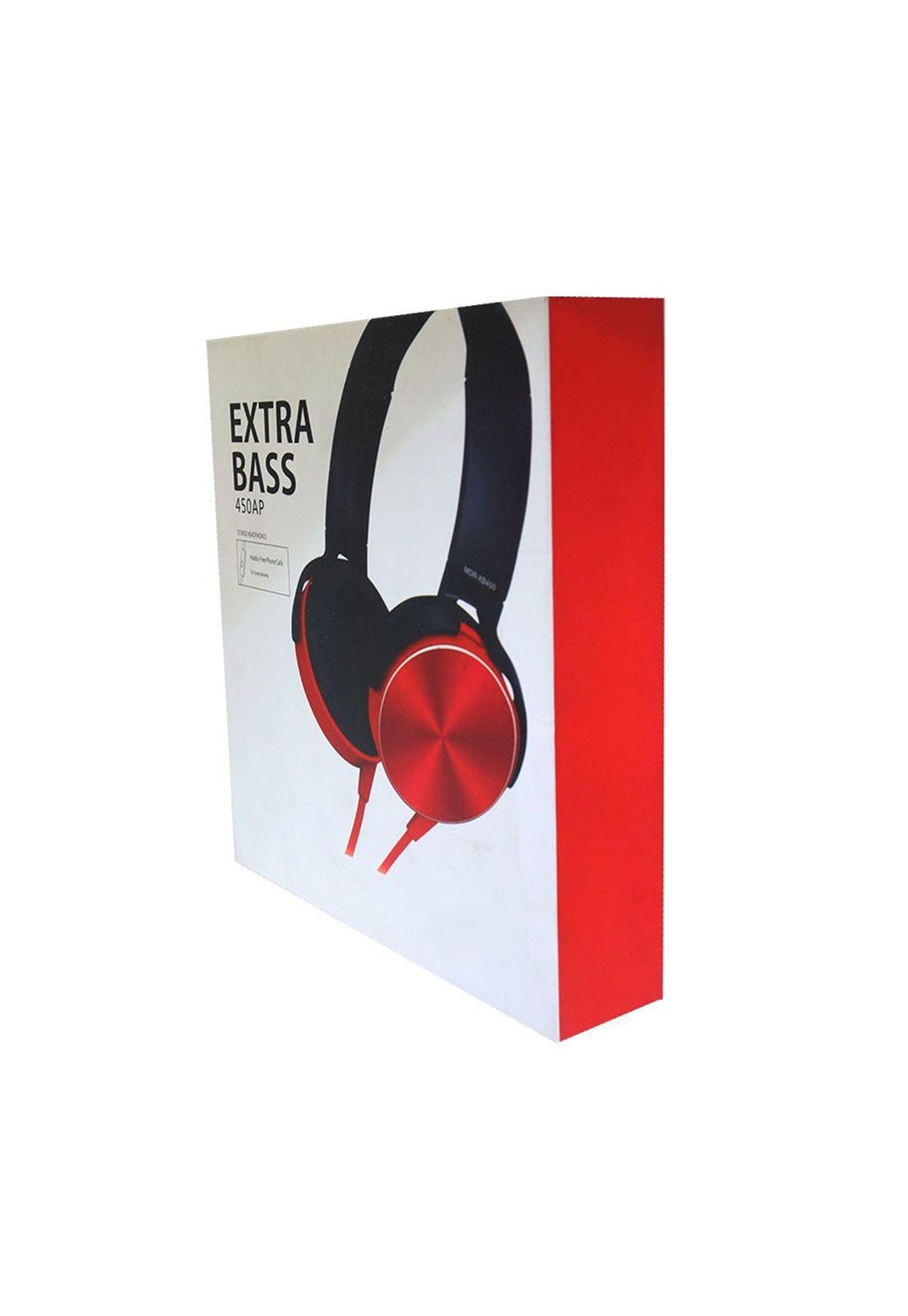 Audífono Plus Extra Bass Rojo Cable Premium-3
