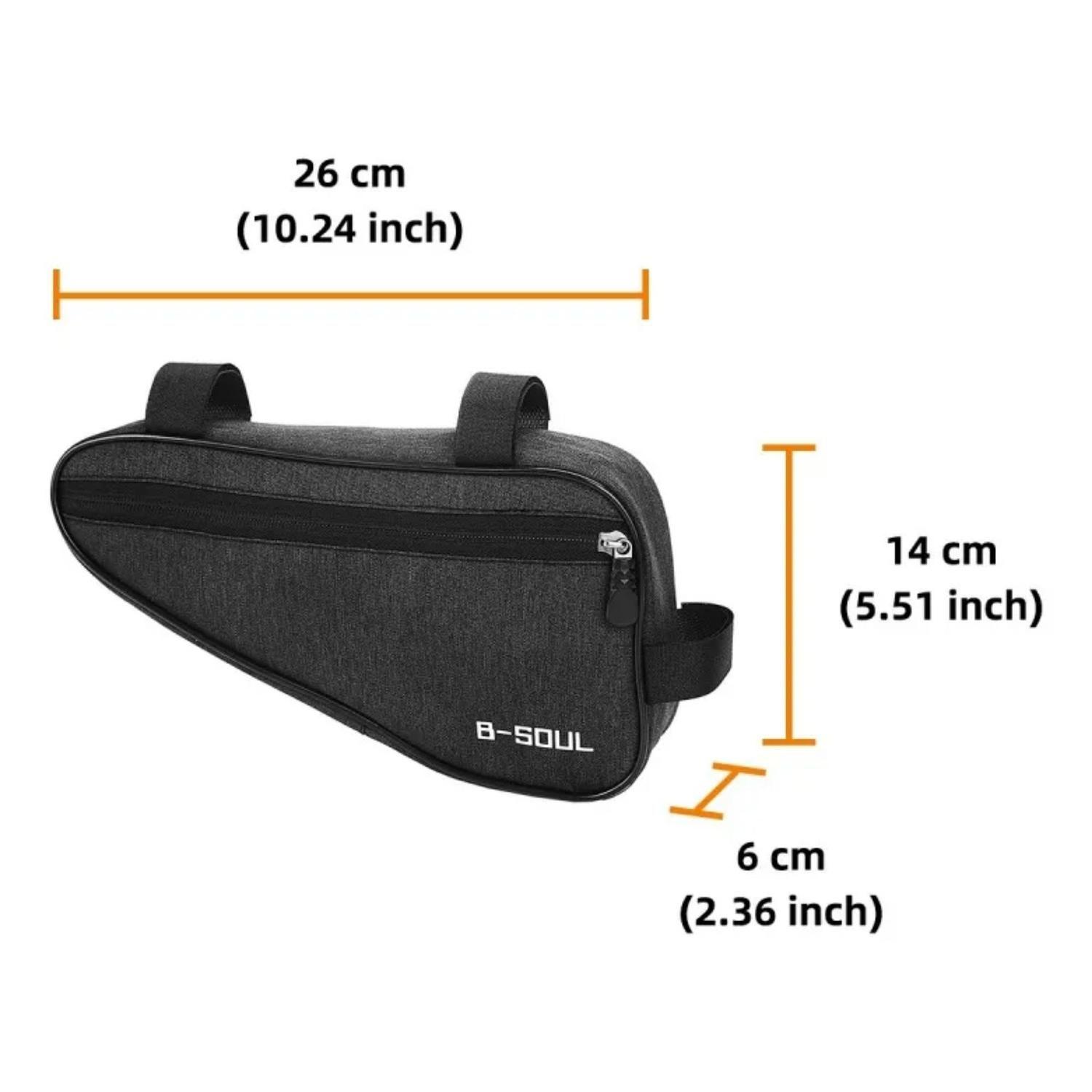 Bolso Triangular Impermeable Bicicleta 1 LT Negro-4