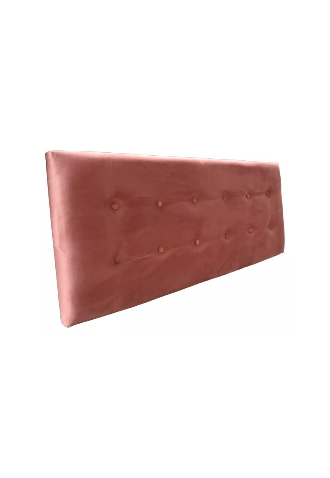 Respaldo Elegante King Capitone 180x60 CM Palo Rosa Felpa Botones-2