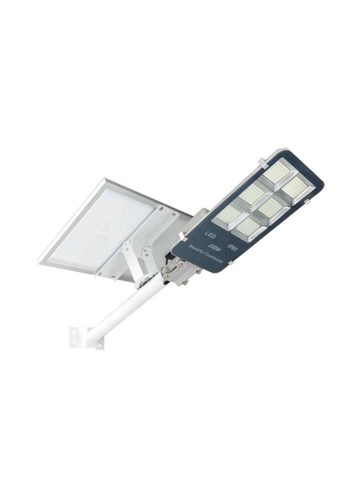 Foco Solar 200 LED 200 Watt Panel Solar Control Remoto-2