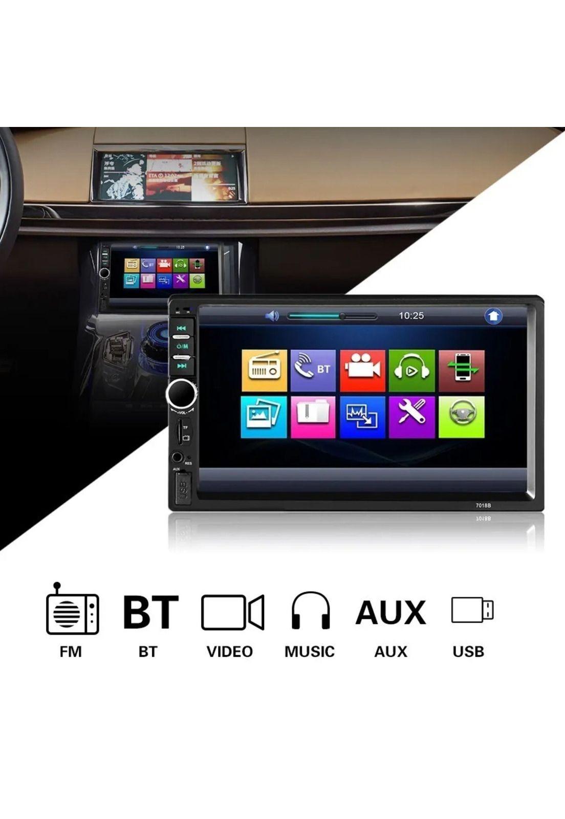 Radio Auto 2 Din Mirror Link Bt Pantalla Táctil Mp5-3