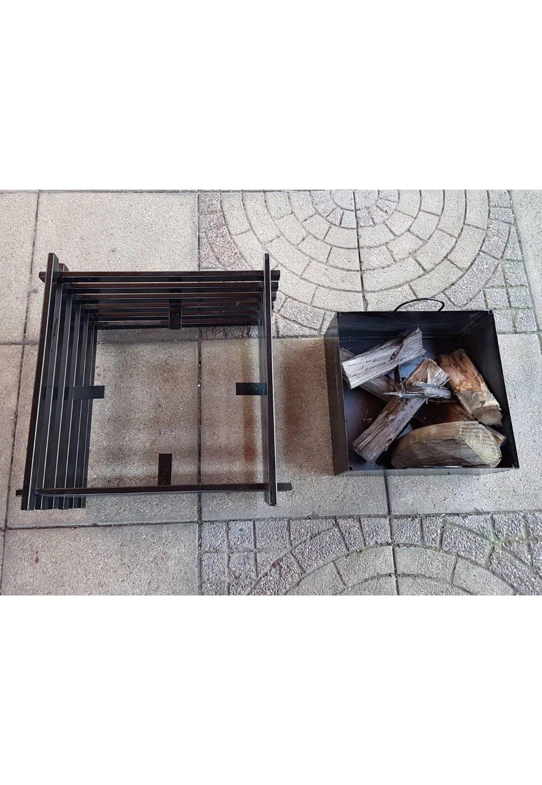 Fogón Brasero Fierro Terraza 53x53x45 CM-6