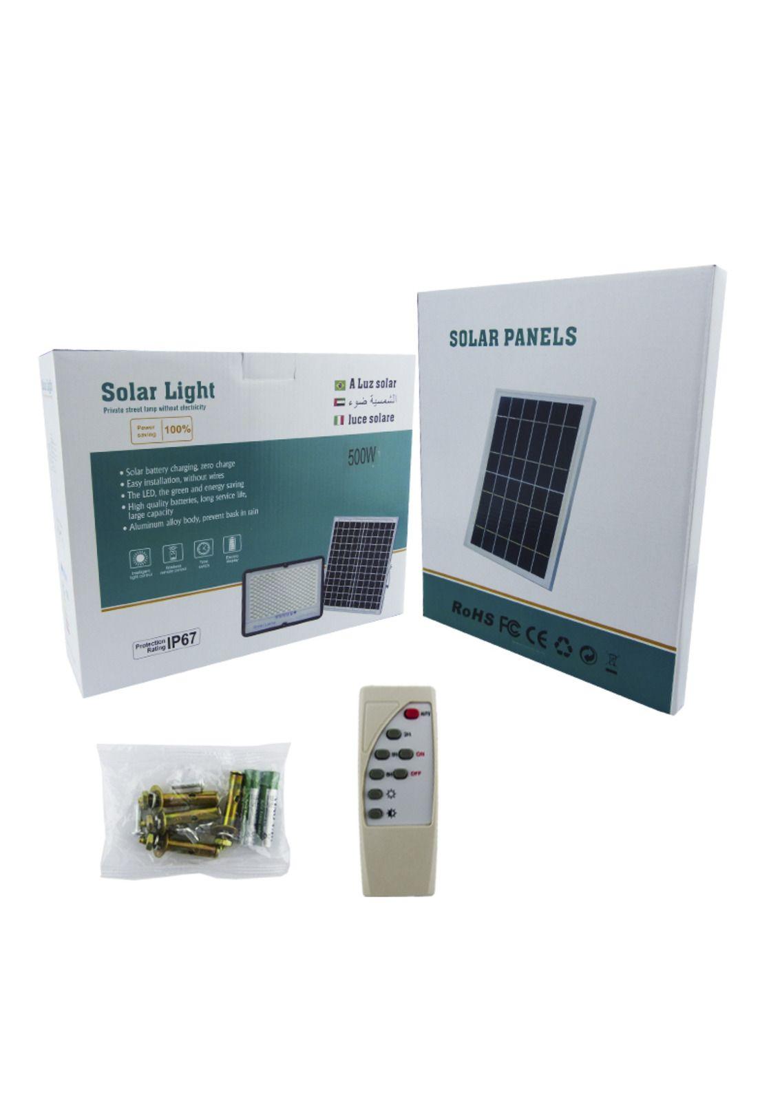 Proyector Solar LED 500 Watt Metal Plano Panel 142 LED-2