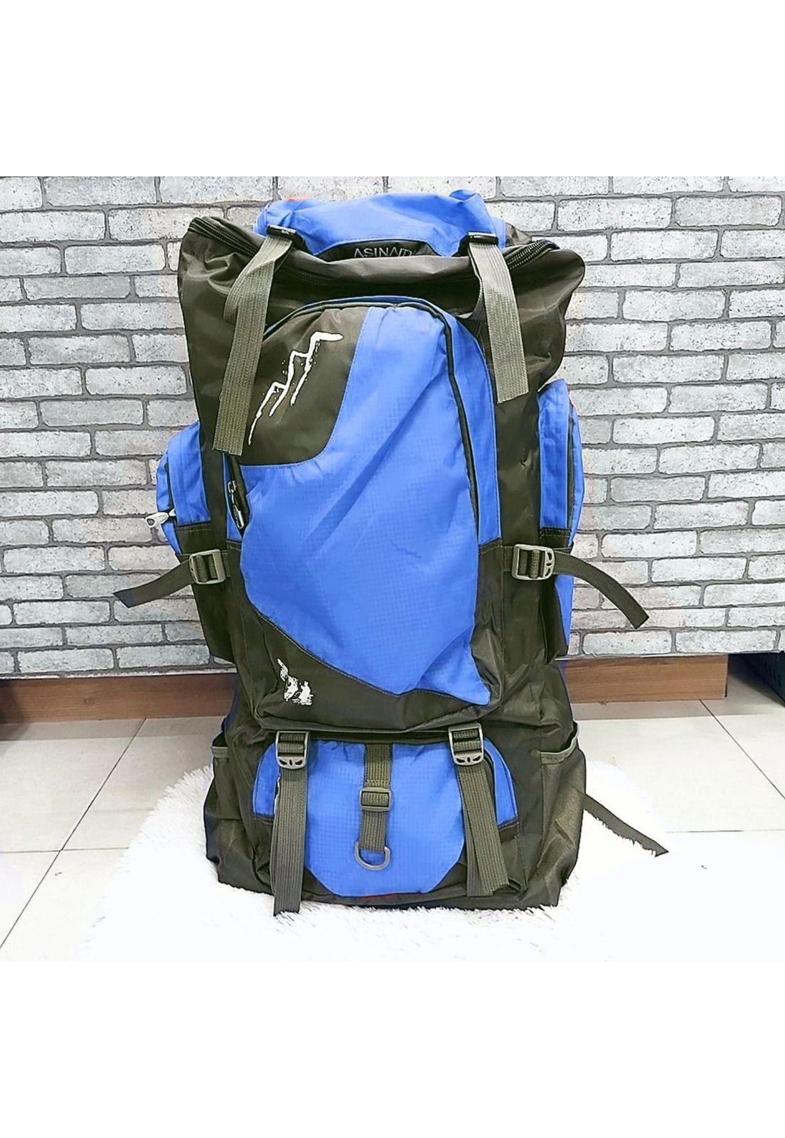Mochila Camping Outdoor 90 LT Azul-3