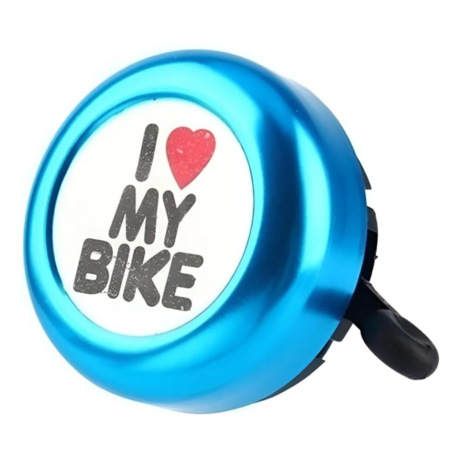 Campanilla Clasica Bicicleta Love My Bike Azul-3