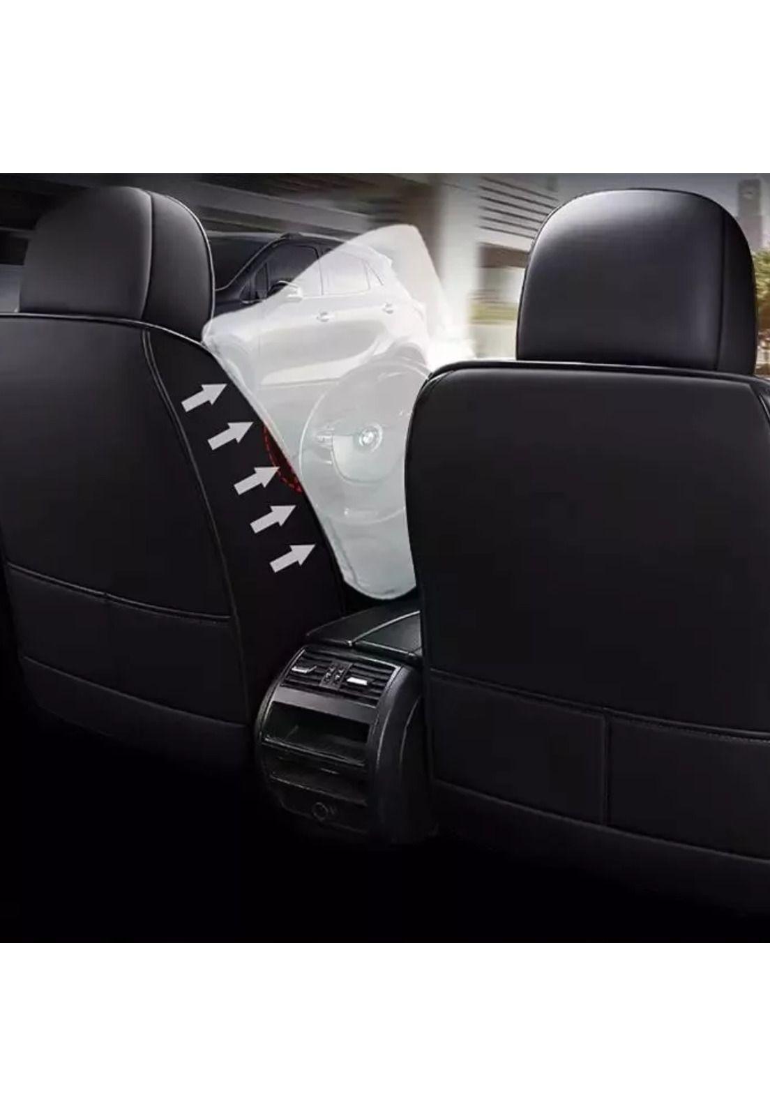 Kit Fundas Cubre Asiento Eco Cuero Auto Almohadilla Luxury-2