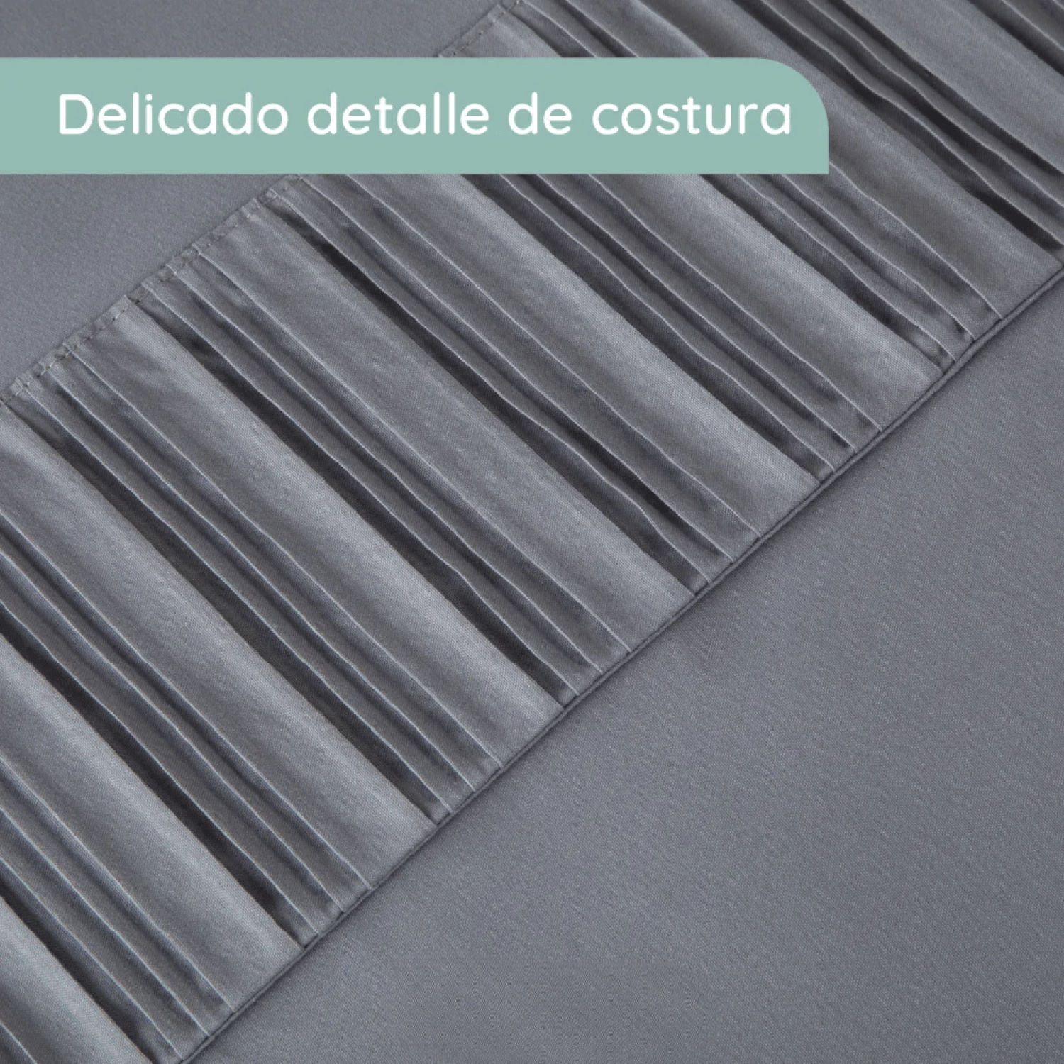 Sabanas Colchón Super King Microfibra 300 Hilos Gris-2