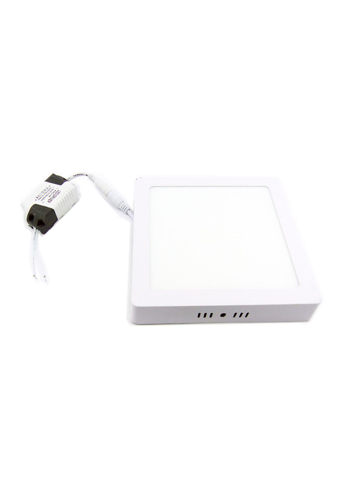 Foco LED Panel 12 Watt Cuadrado Sobrepuesto Luz Blanca-0