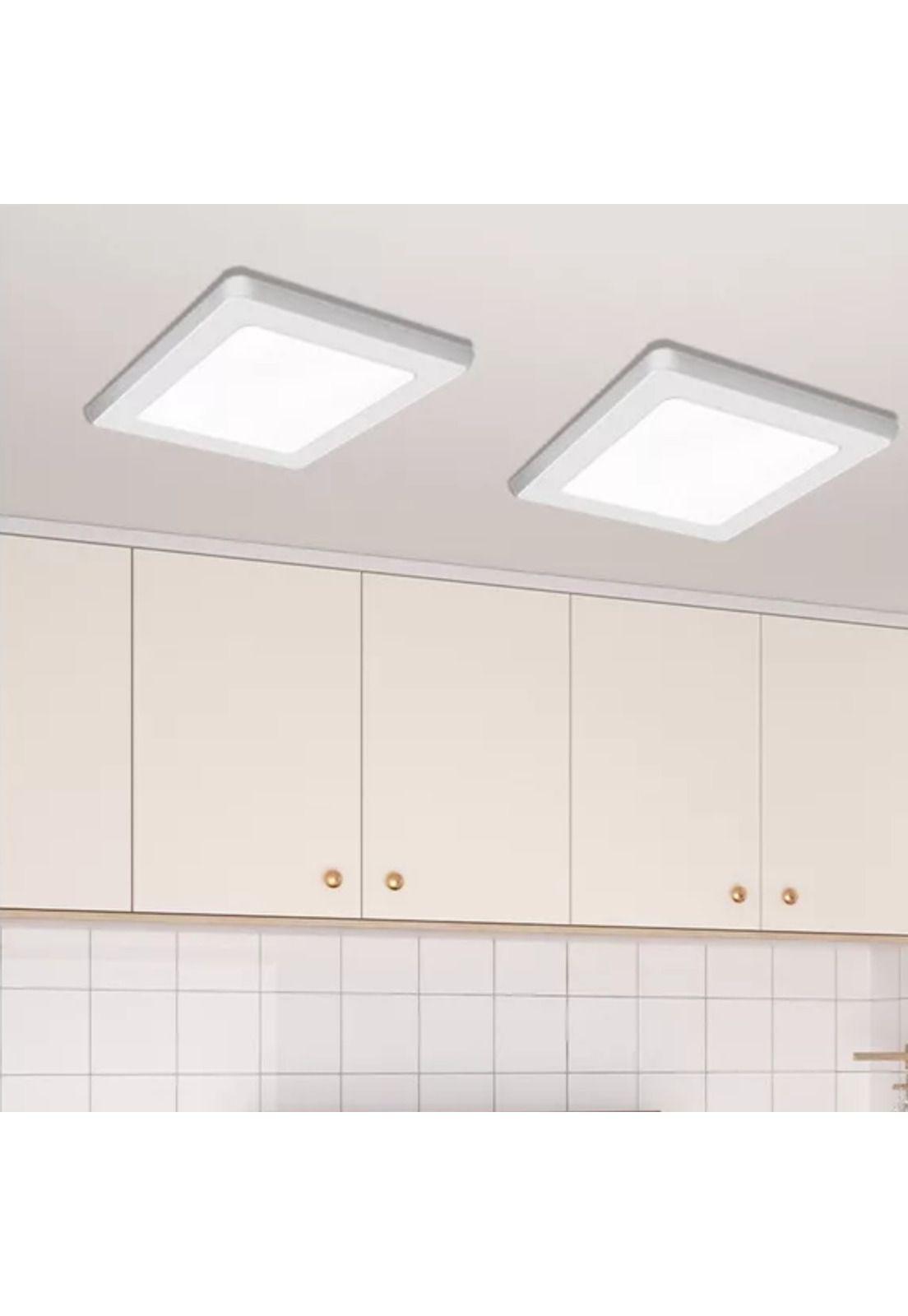Foco LED Panel 12 Watt Cuadrado Sobrepuesto Luz Blanca-4