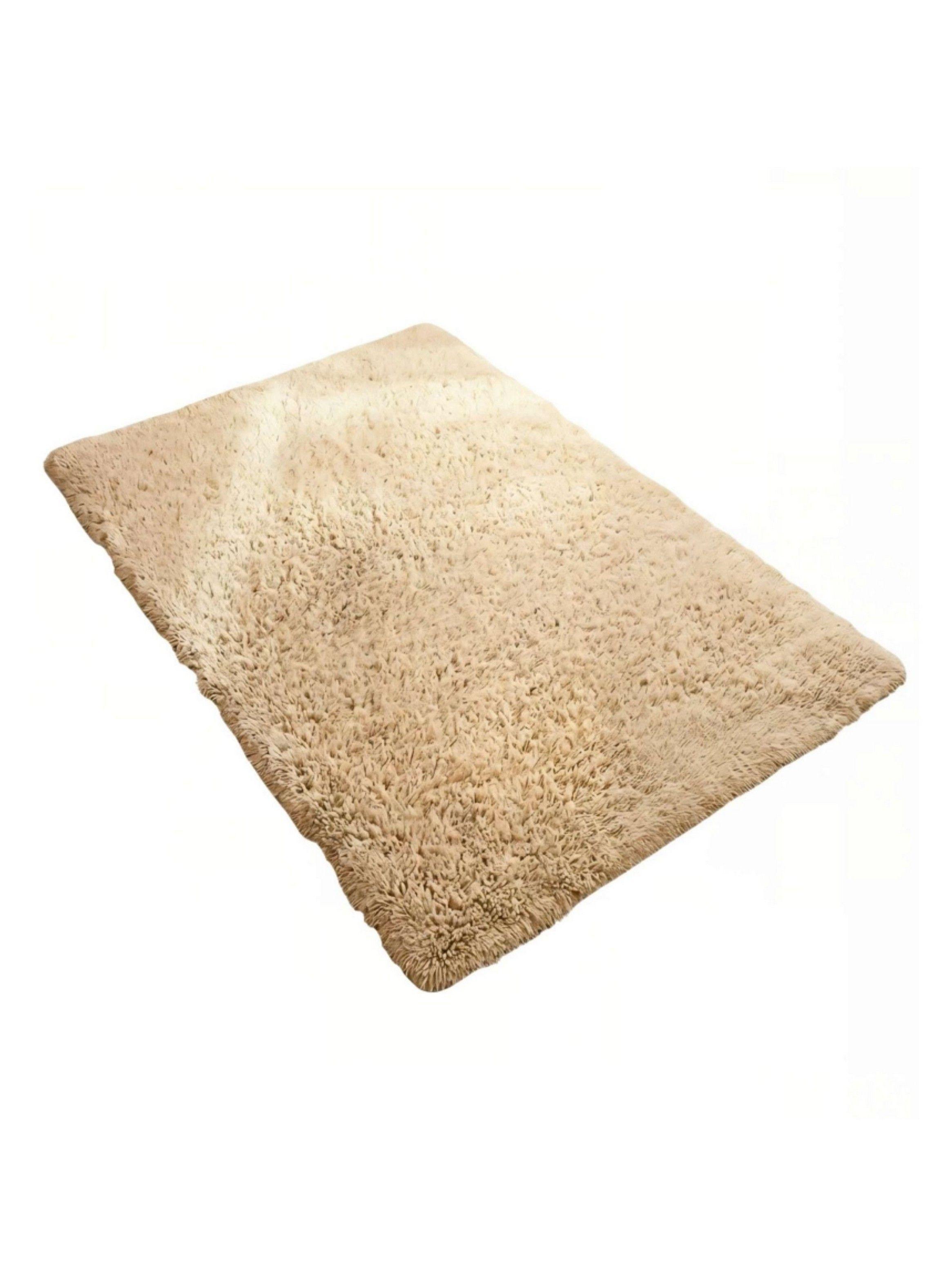 Alfombra Peluda Super Suave 2x1,5 MTS Beige Liso-0