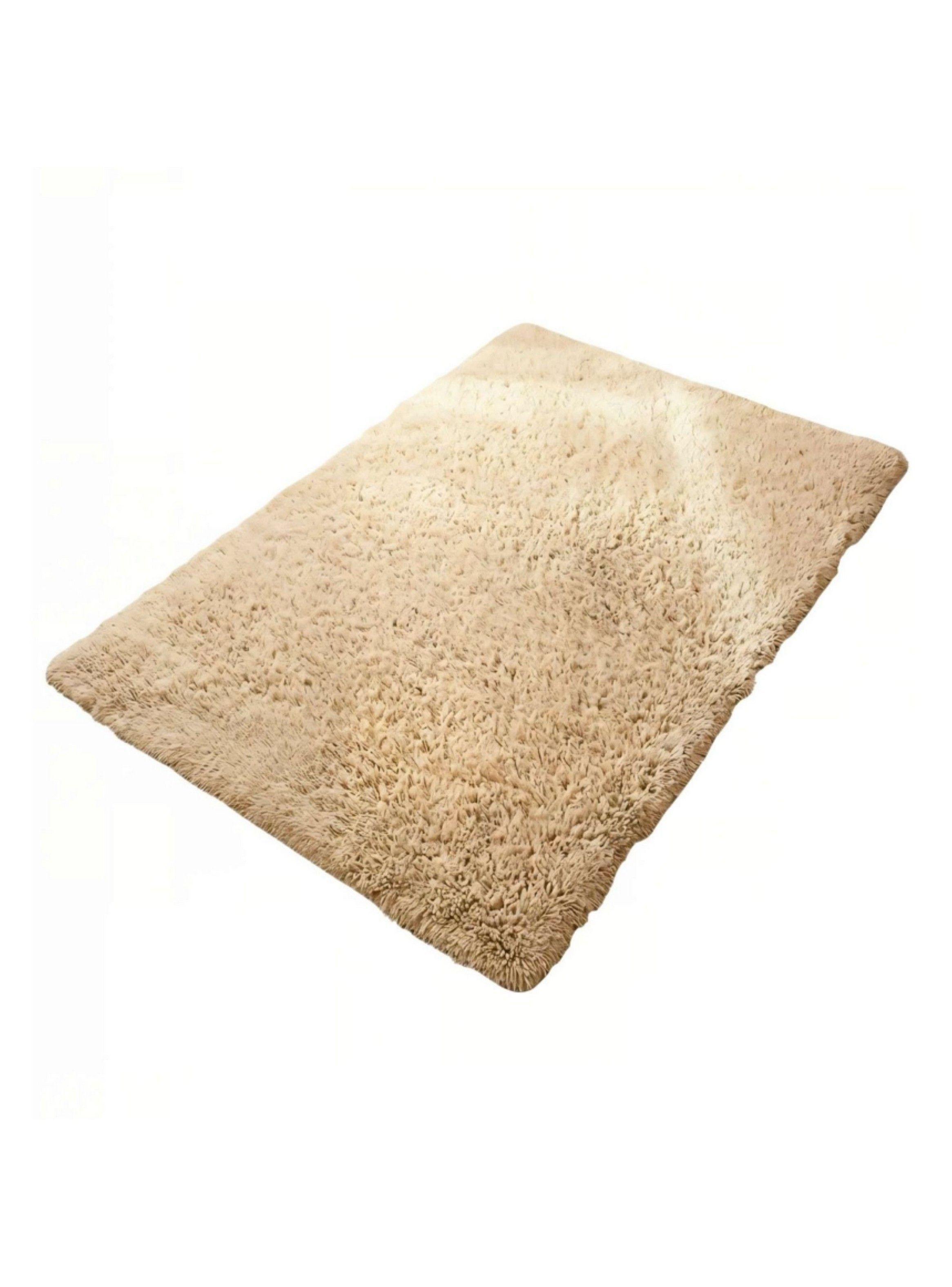Alfombra Peluda Super Suave 2x1,5 MTS Beige Liso-1