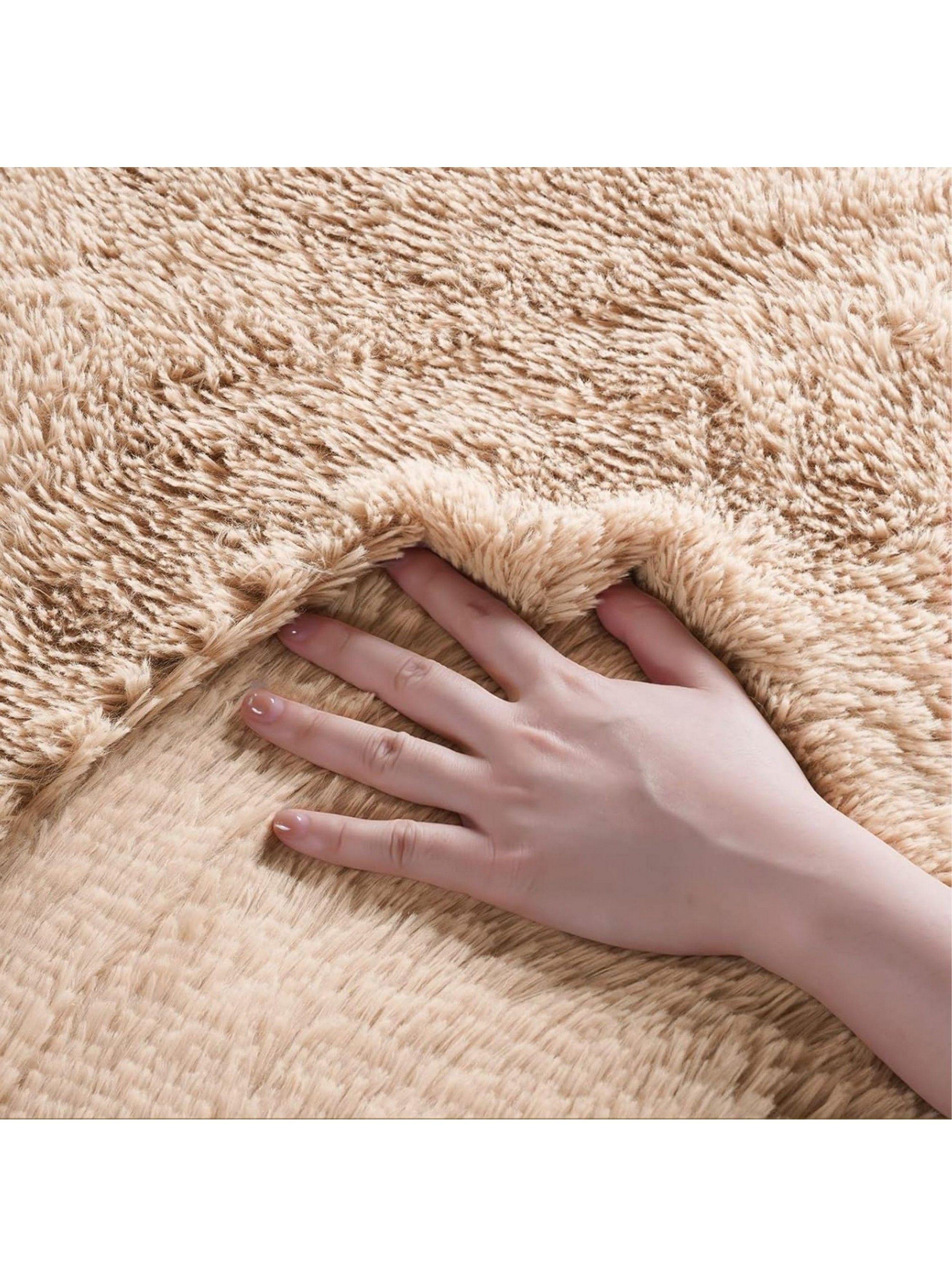 Alfombra Peluda Super Suave 2x1,5 MTS Beige Liso-2