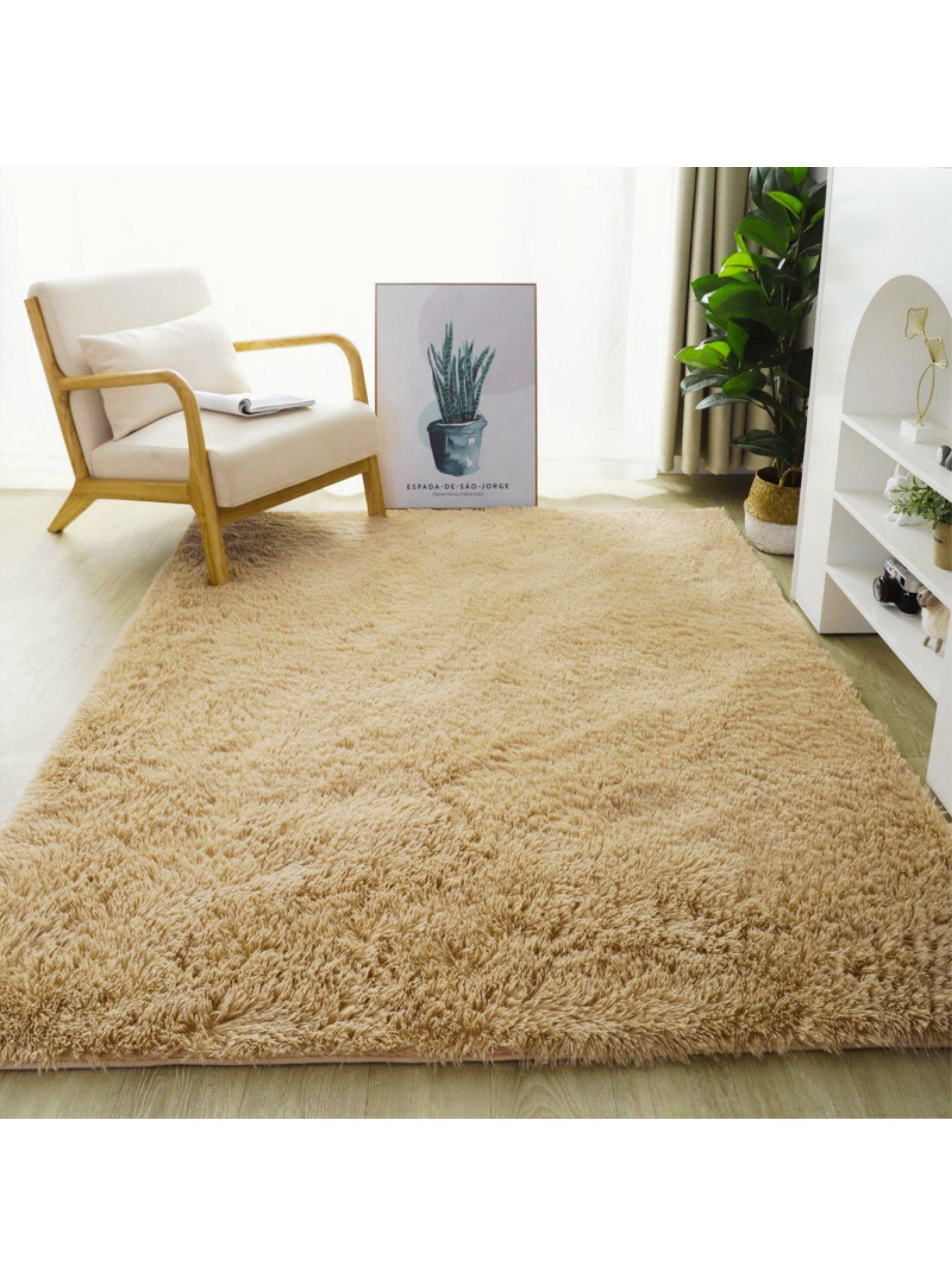 Alfombra Peluda Super Suave 2x1,5 MTS Beige Liso-3
