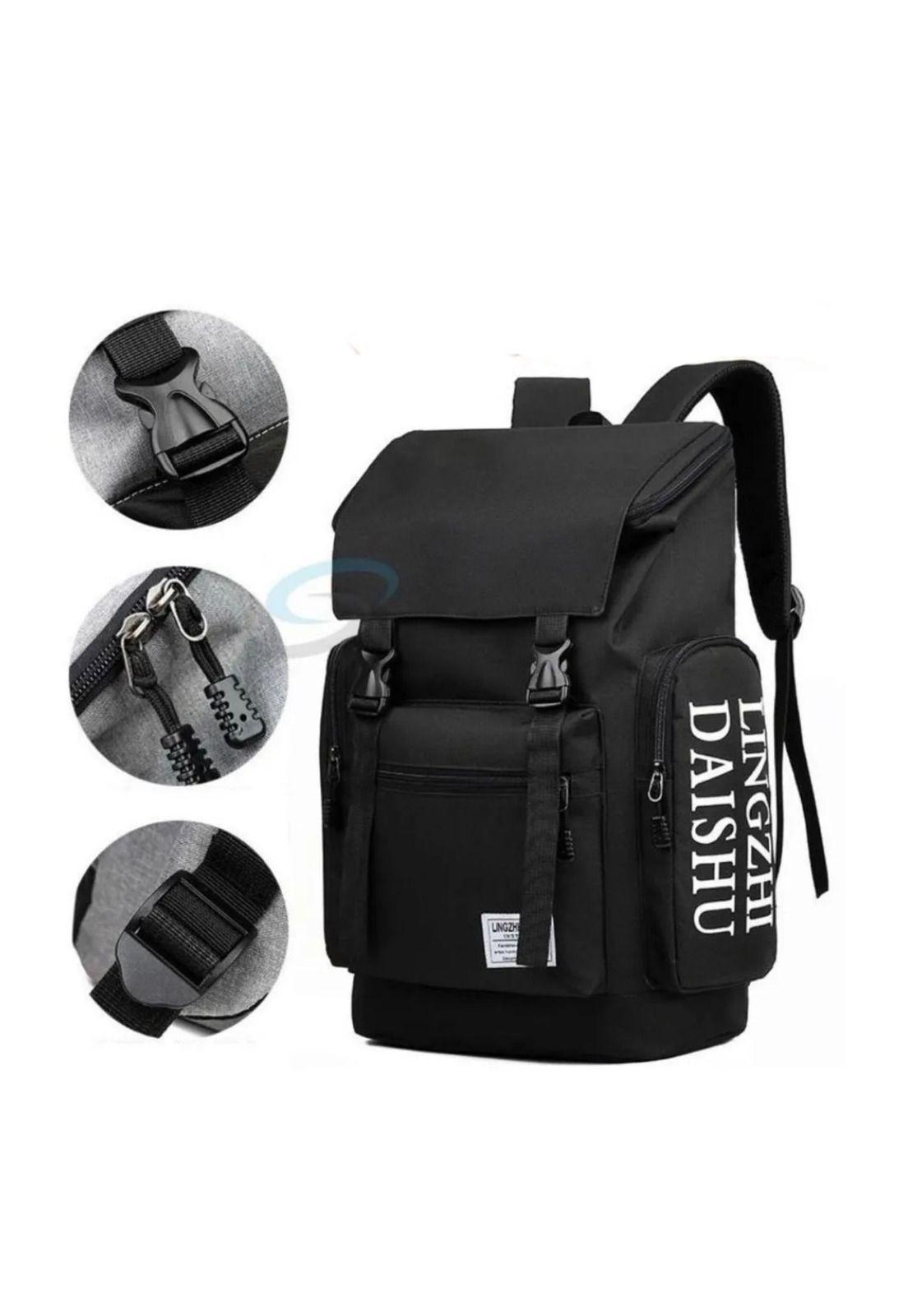 Mochila Maleta Seguridad Antirrobo Impermeable20-40 L Negro-2