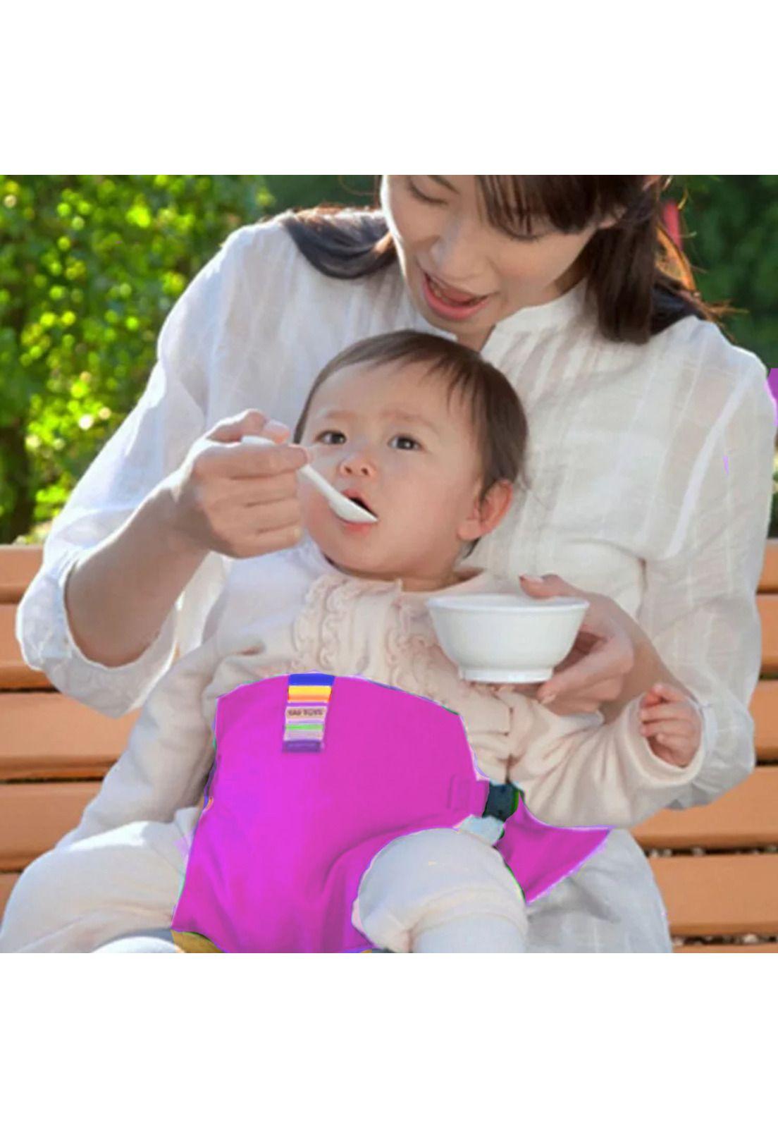 Sujetador Arnés Infantil Bebe Silla Portátil Rosada-4
