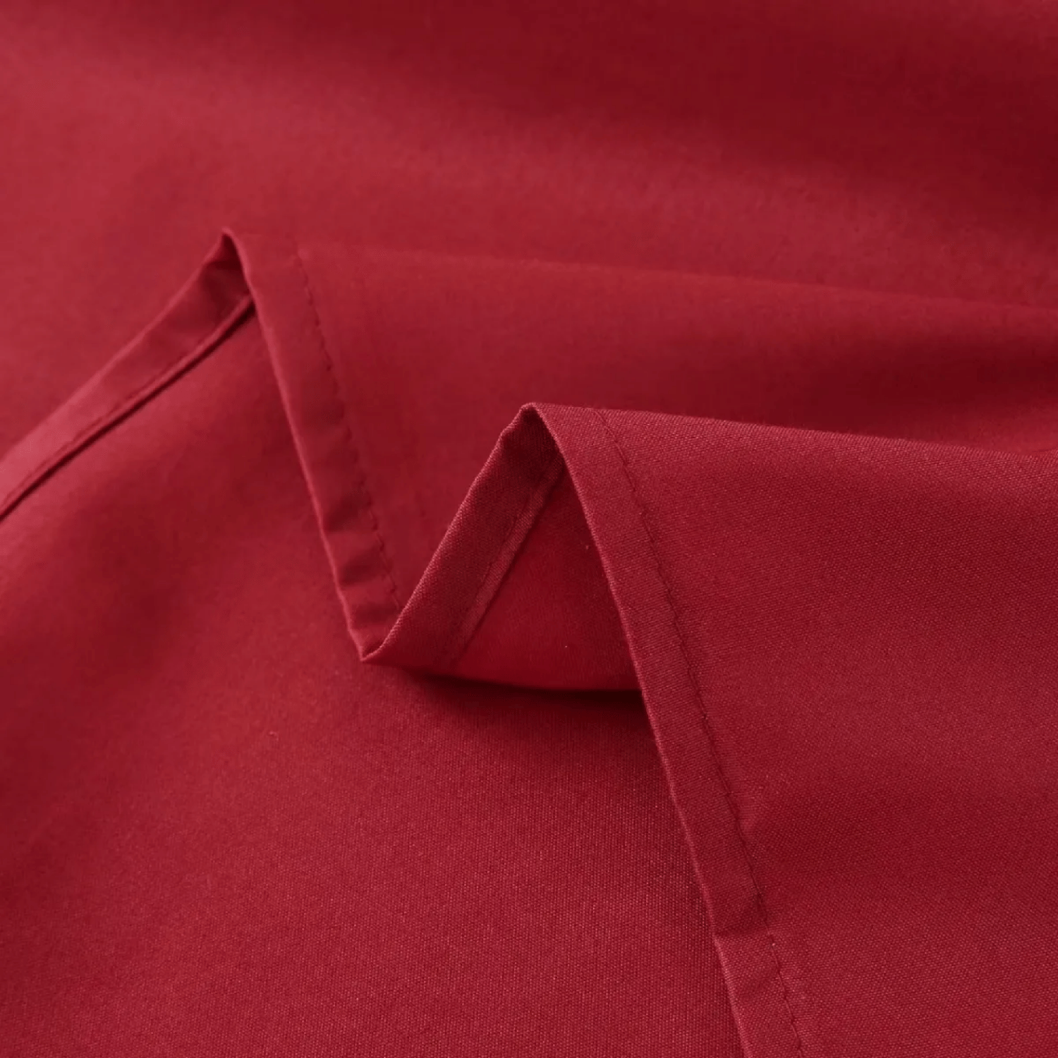 Sabanas 2 Plazas Poli Algodón 200 Hilos Burdeo-3