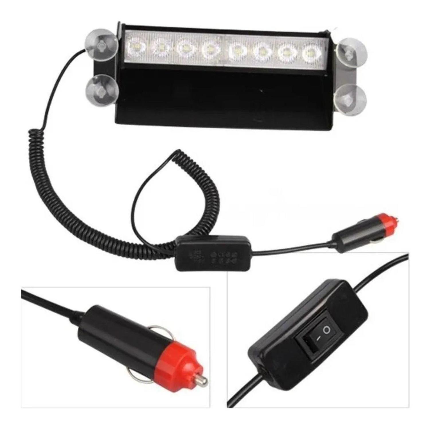 Baliza Parabrisa Luz Estroboscópica LED Azul Rojo 12 V-2