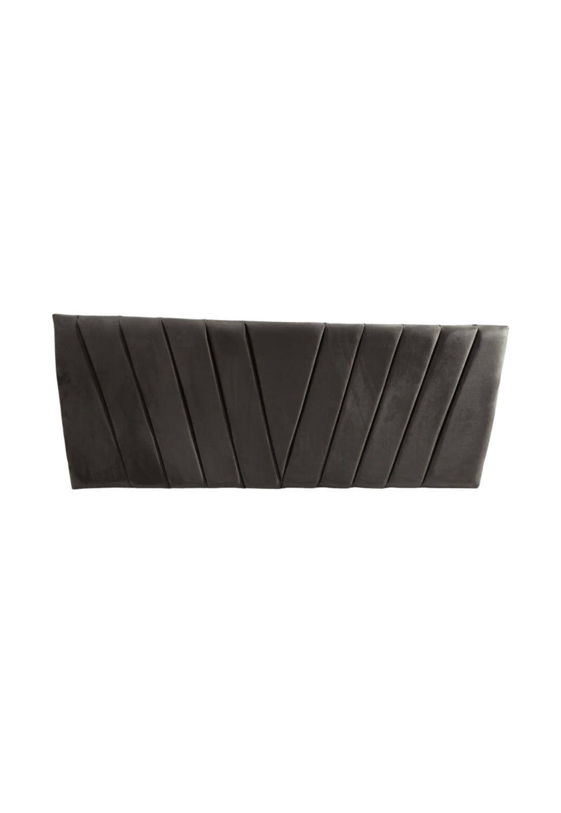 Respaldo Elegante Super King Capitone 200x60 CM Gris Oscuro Lino-0