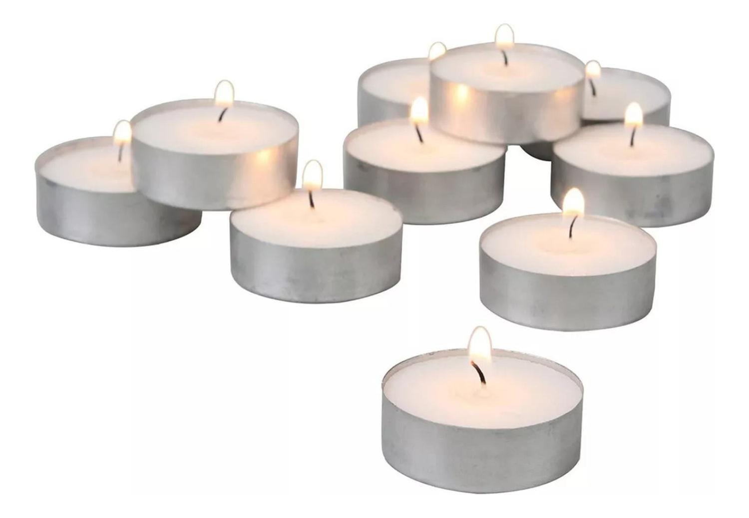 Pack 50 Velas Tea Light Hogar Decoración Blanco-2