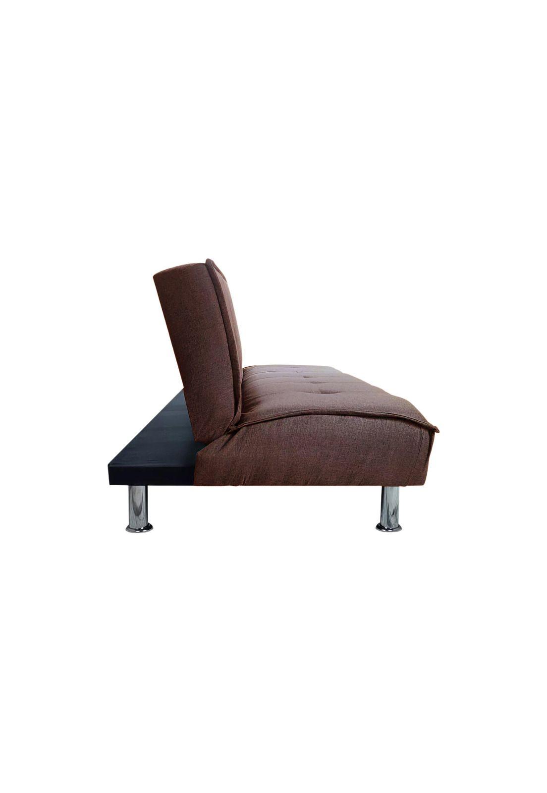 Futón Sofá Cama Ajustable 170x50x40 CM Marrón-2