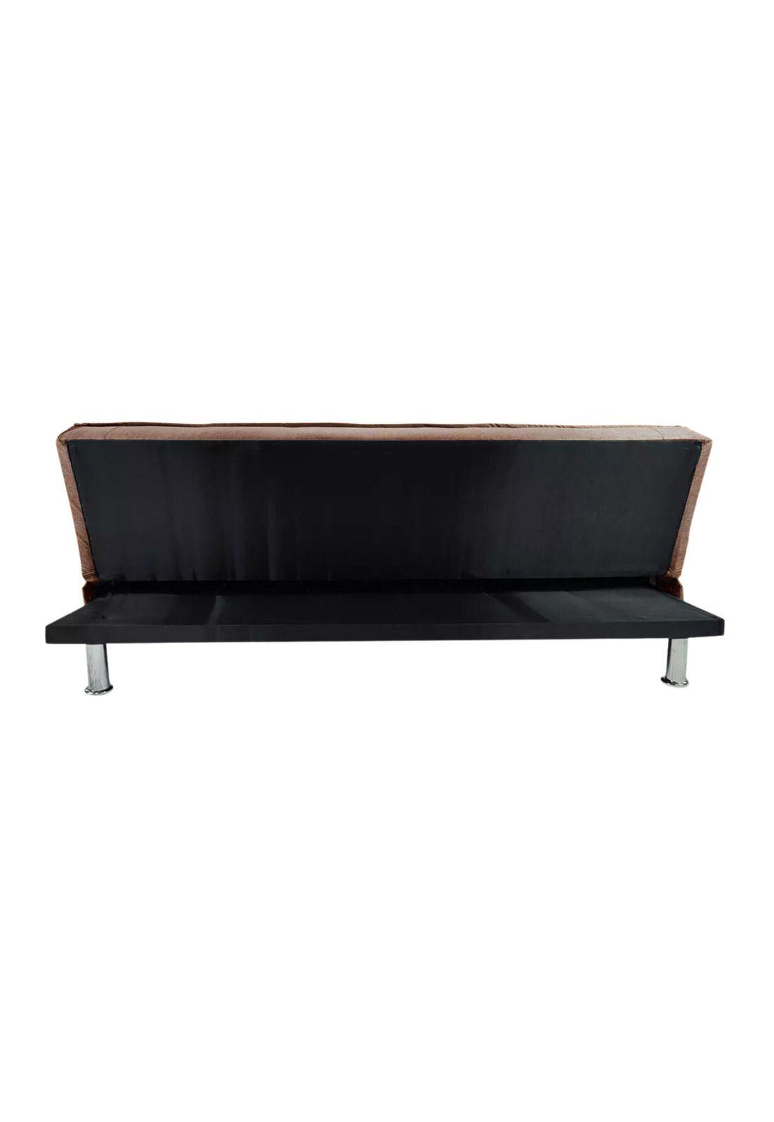Futón Sofá Cama Ajustable 170x50x40 CM Marrón-3