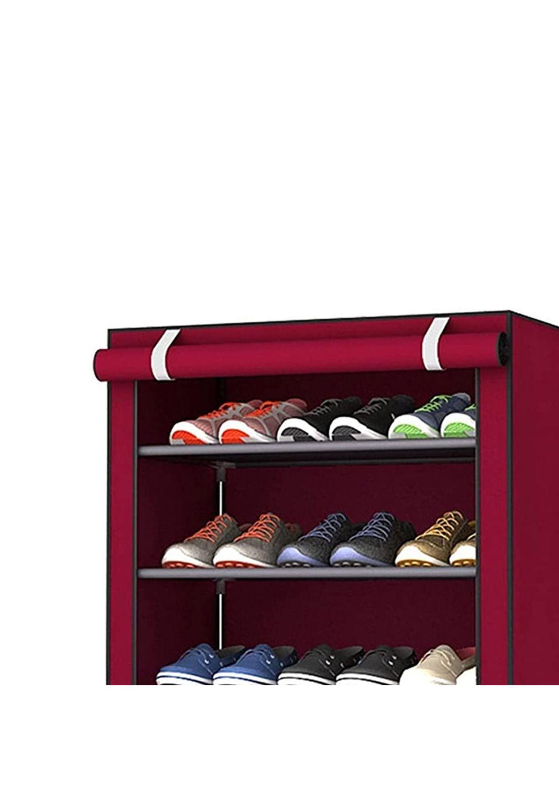 Zapatero Organizador Hogar Tela 5 Niveles 92x60x30 CM Red Wine-3