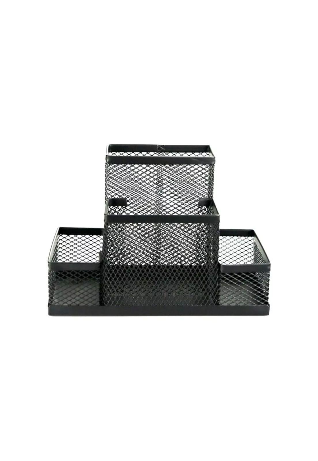 Organizador Canasto Lápices Metal Escritorio 10.5x15x11 CM-2