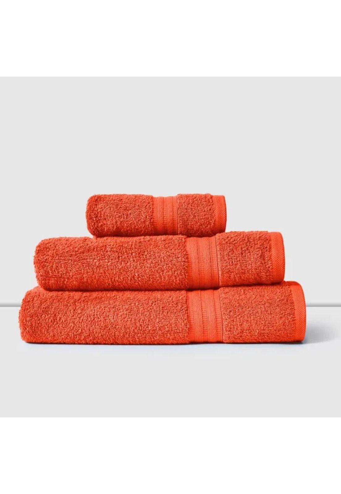 Set Toallas 3 Piezas 100% Algodón 450 GR Coral Cannon-2