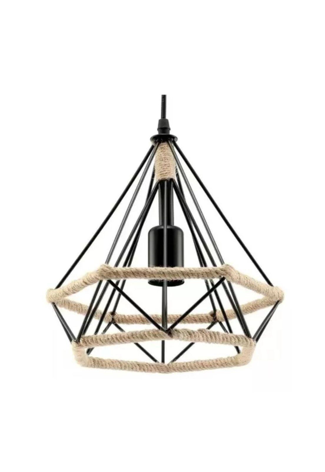 Lámparas Colgante Vintage Industrial Cuerda Cáñamo-2