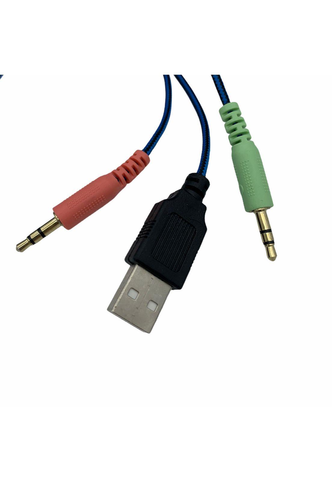 Audífono Gamer Micrófono 3.5 MM Rojo-2