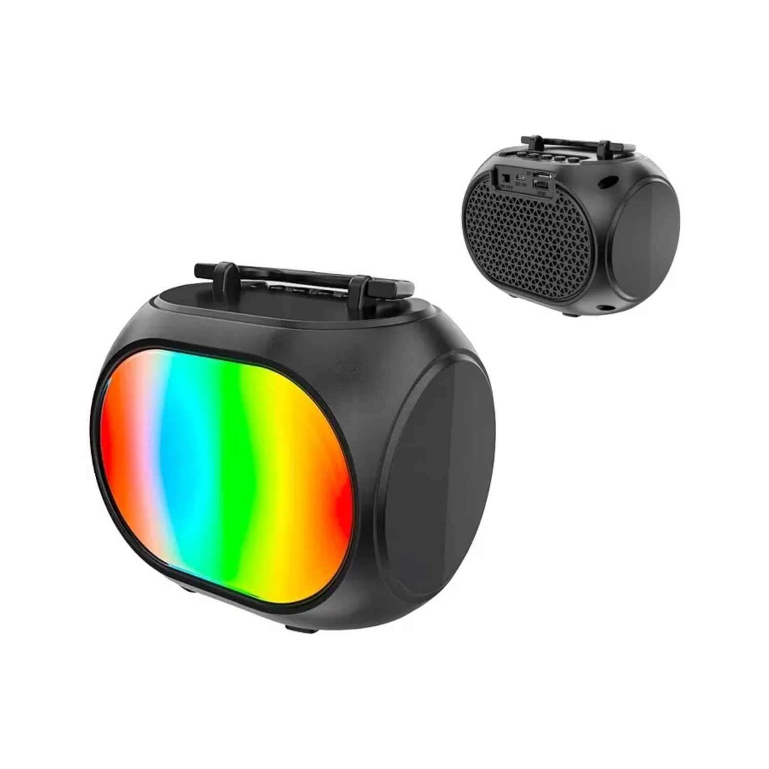 Parlante Mini Radio Bluetooth Portátil 5 Watt Negro-3