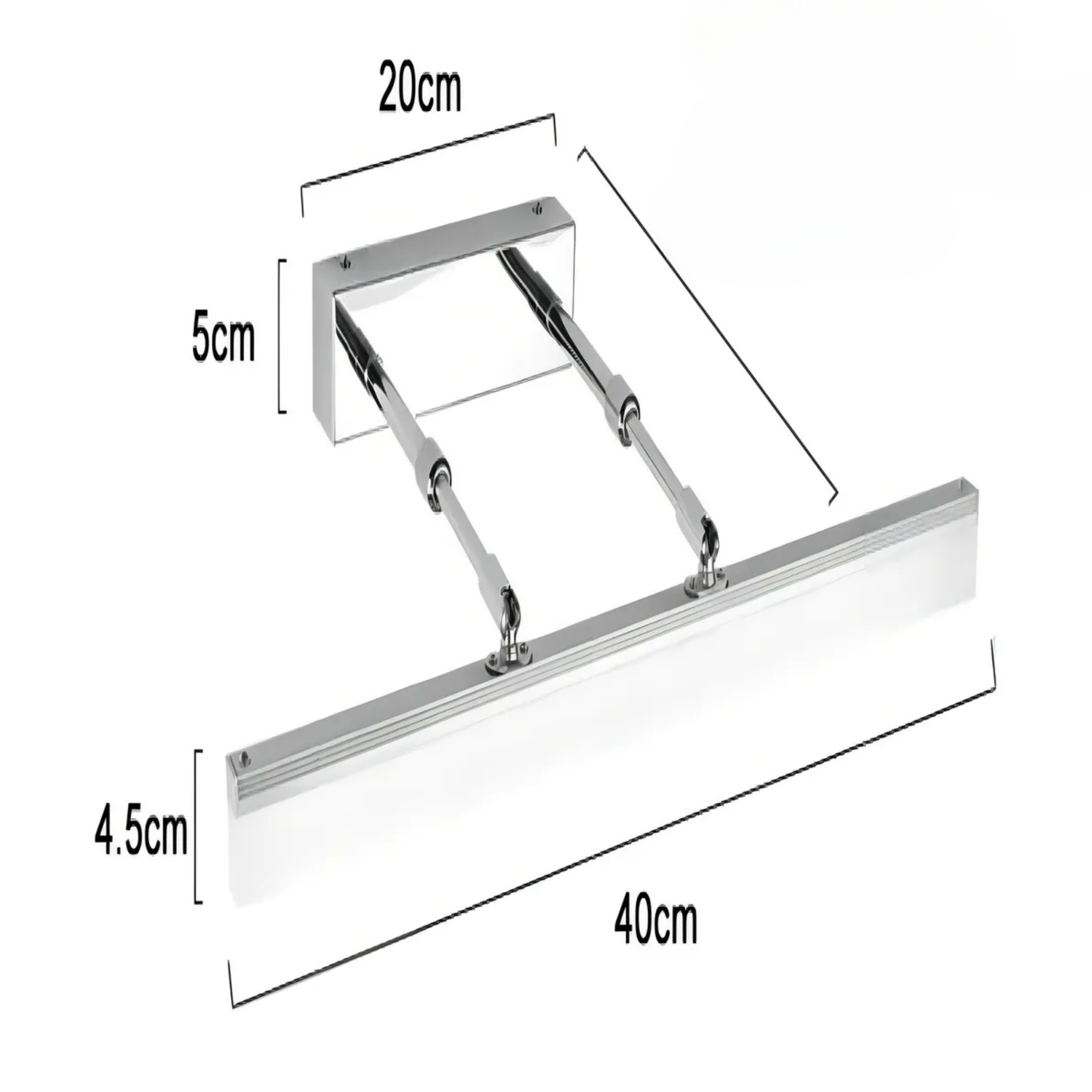 Lampara Luz LED Baño Moderno Pared 8 Watt-2