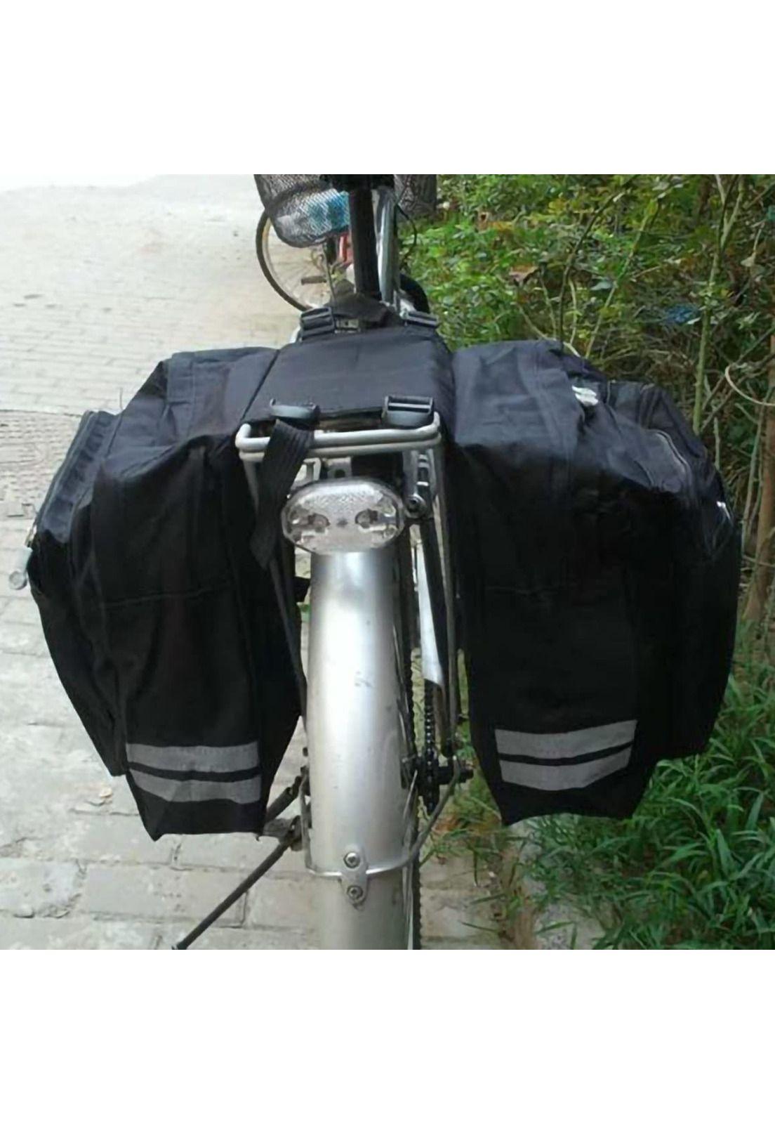Bolso Bicicleta Organizador Tela 70x30x12 CM Negro-5