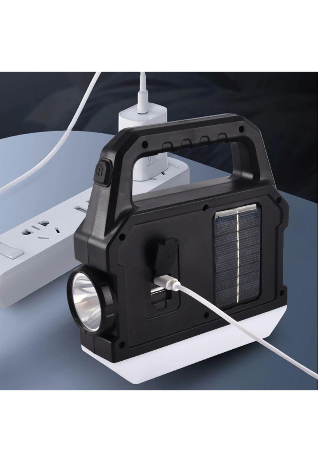 Linterna Luz Solar LED Exteriores Camping Impermeable-2