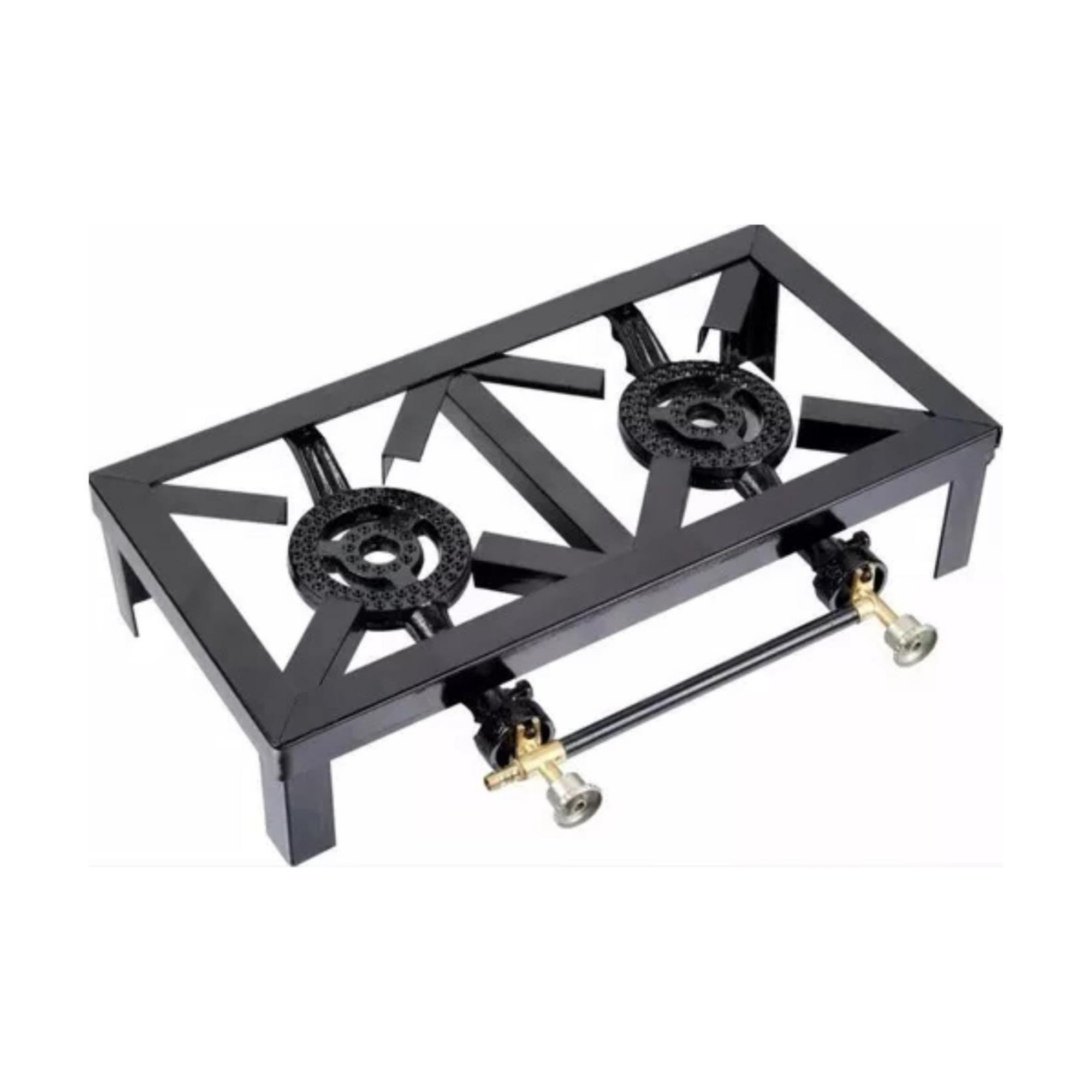 Cocinilla Camping Cocina A Gas Fogón 2 Quemadores Portátil-3