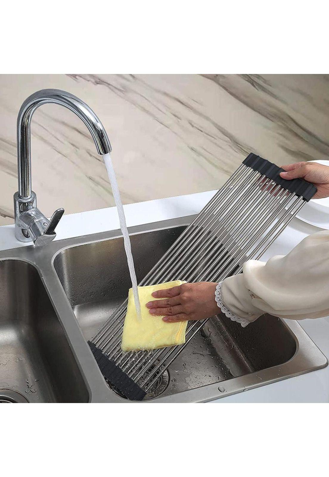 Escurridor Metálico Agua Verduras Multiuso Cocina-3